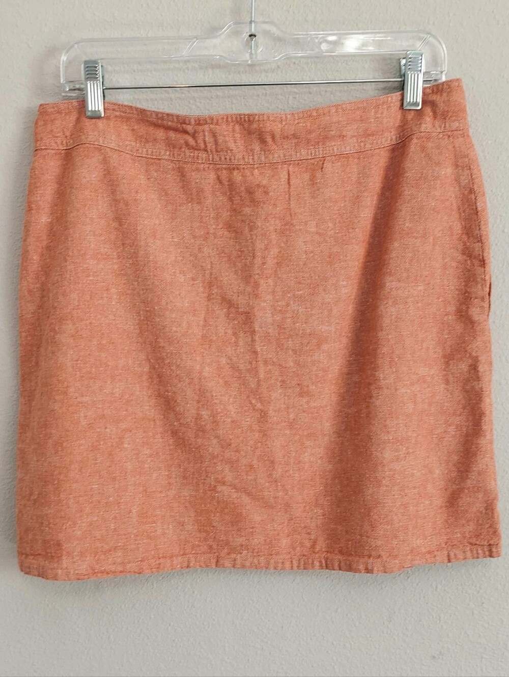 United By Blue Hemp Cotton Blend Mini Orange Skirt Medium Sustainable Granola - Picture 5 of 9